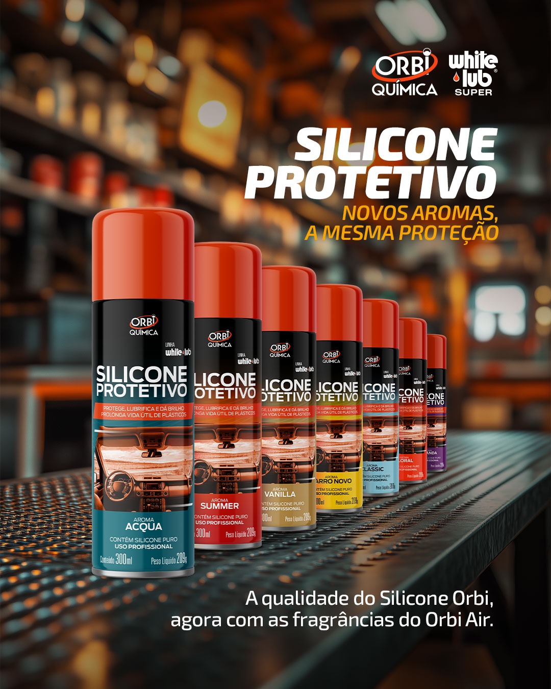 Orbi Química Inova com Silicones Protetivos Aromatizados